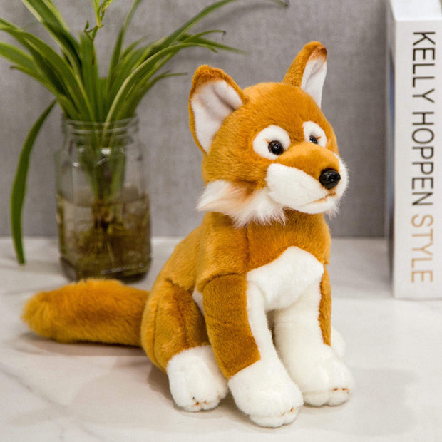 Fox Terrier cute and realistic plush toy
