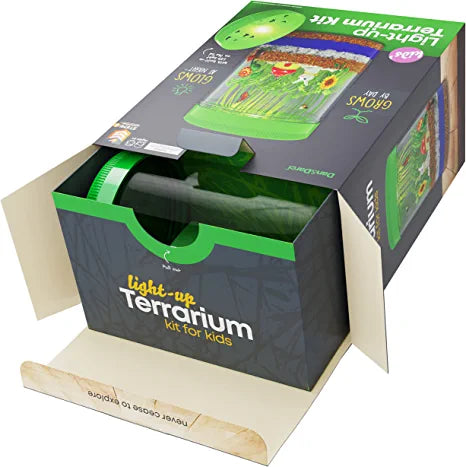 Light-Up Terrarium Kit for Kids - STEM Activities Science Kits - Gifts for Kids - Educational Toys for Boys & Girls - Crafts Projects Gift for Ages 4 5 6 7 8-12 Year Old Boy & Girl