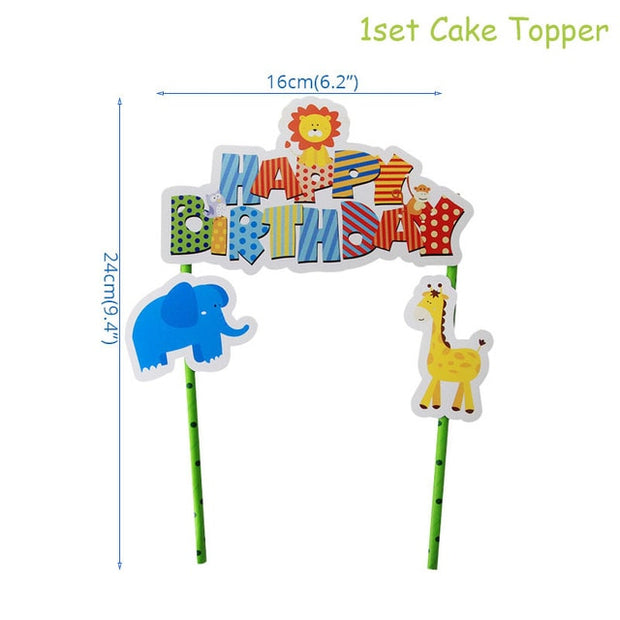 Beautiful Safari Party Decoration Tableware Set