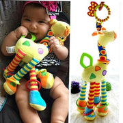 Plush Infant  Rattles Handle Stroller Hanging Teether Baby Toys