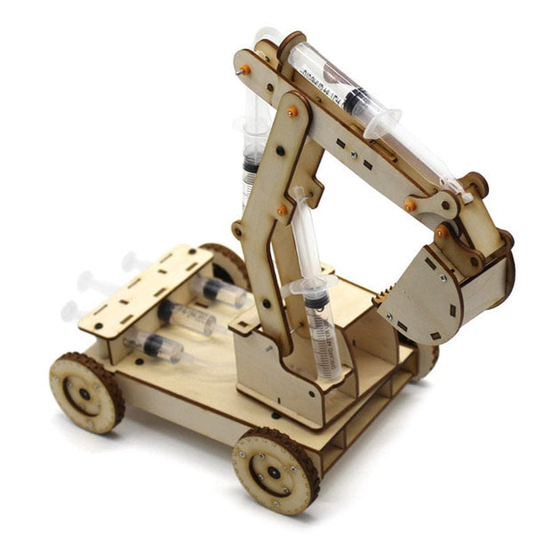 Hydraulic Excavator Model Puzzle Painted Kids Toys