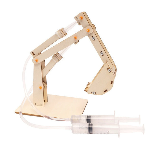 Hydraulic Excavator Model Puzzle Painted Kids Toys