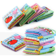 Cute Baby Rattles Toy Soft Animal Cloth Book Stroller Hanging Early Learning Baby Toys