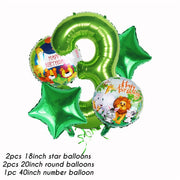 Cartoon Jungle Animal disposable Party Tableware Sets