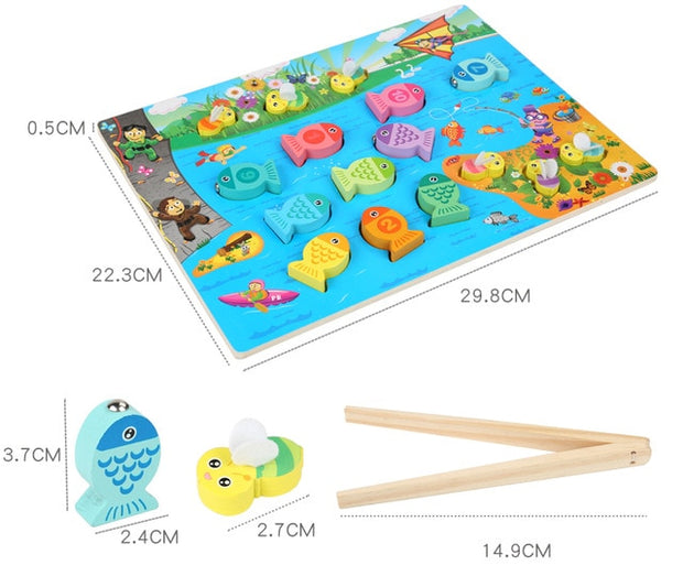 Magnetic Fishing Game Puzzle Teaching Aids