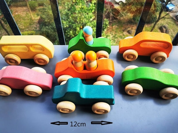 Baby Wooden Educational Toy, Rainbow Stacking Blocks