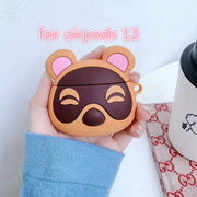 Hot Animal Crossing New Horizons 3D Earphone Case for Airpods Cute Cartoon Headphone Earpods Cover