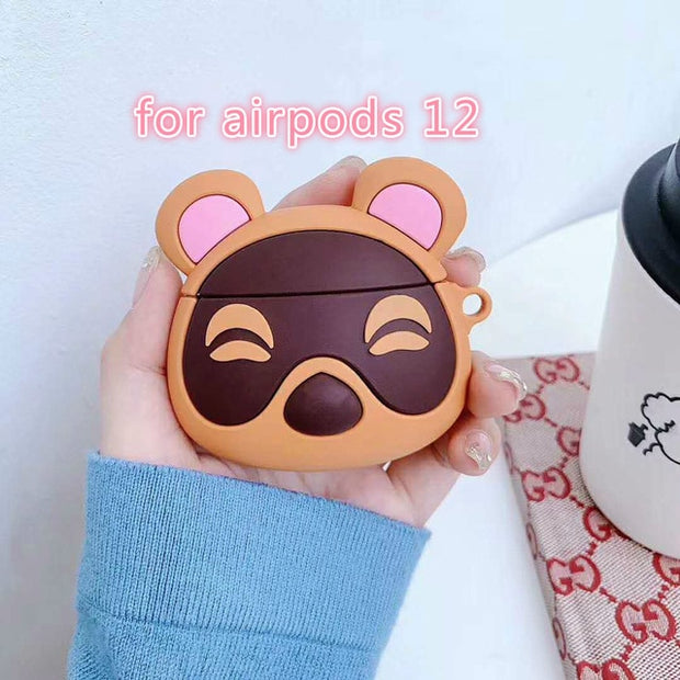 Hot Animal Crossing New Horizons 3D Earphone Case for Airpods Cute Cartoon Headphone Earpods Cover
