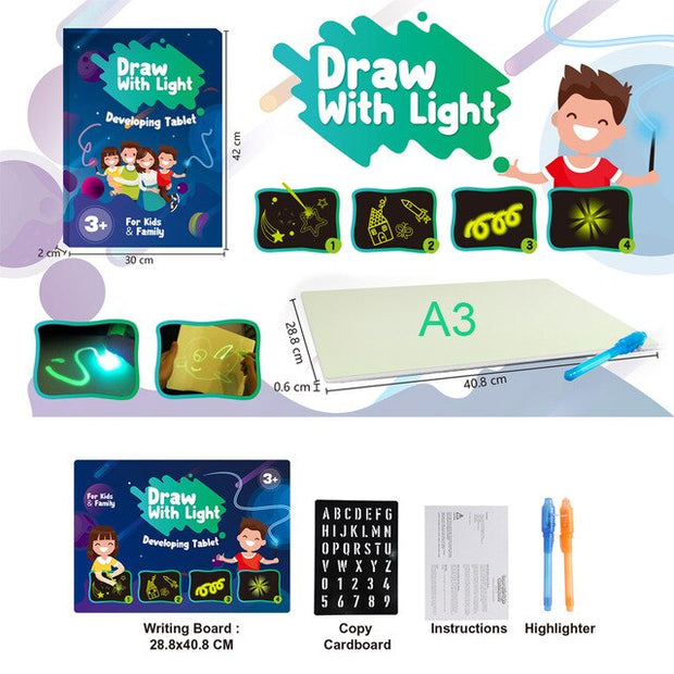Cute Light Luminous Drawing Board Kids Toy