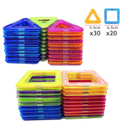 Magnetic Constructor Triangle Square Big Bricks Magnetic Building Blocks Designer Set