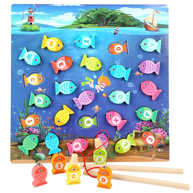 Magnetic Fishing Game Puzzle Teaching Aids