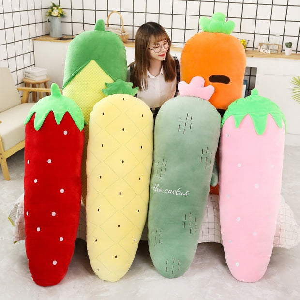 Lovely Gift for Girls Plush Pillows Plush Toys Stuffed Cactus Strawberry Carrot Corn Pineapple Soft